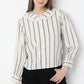 Striped Full-Sleeve Layered Collar Casual Shirt