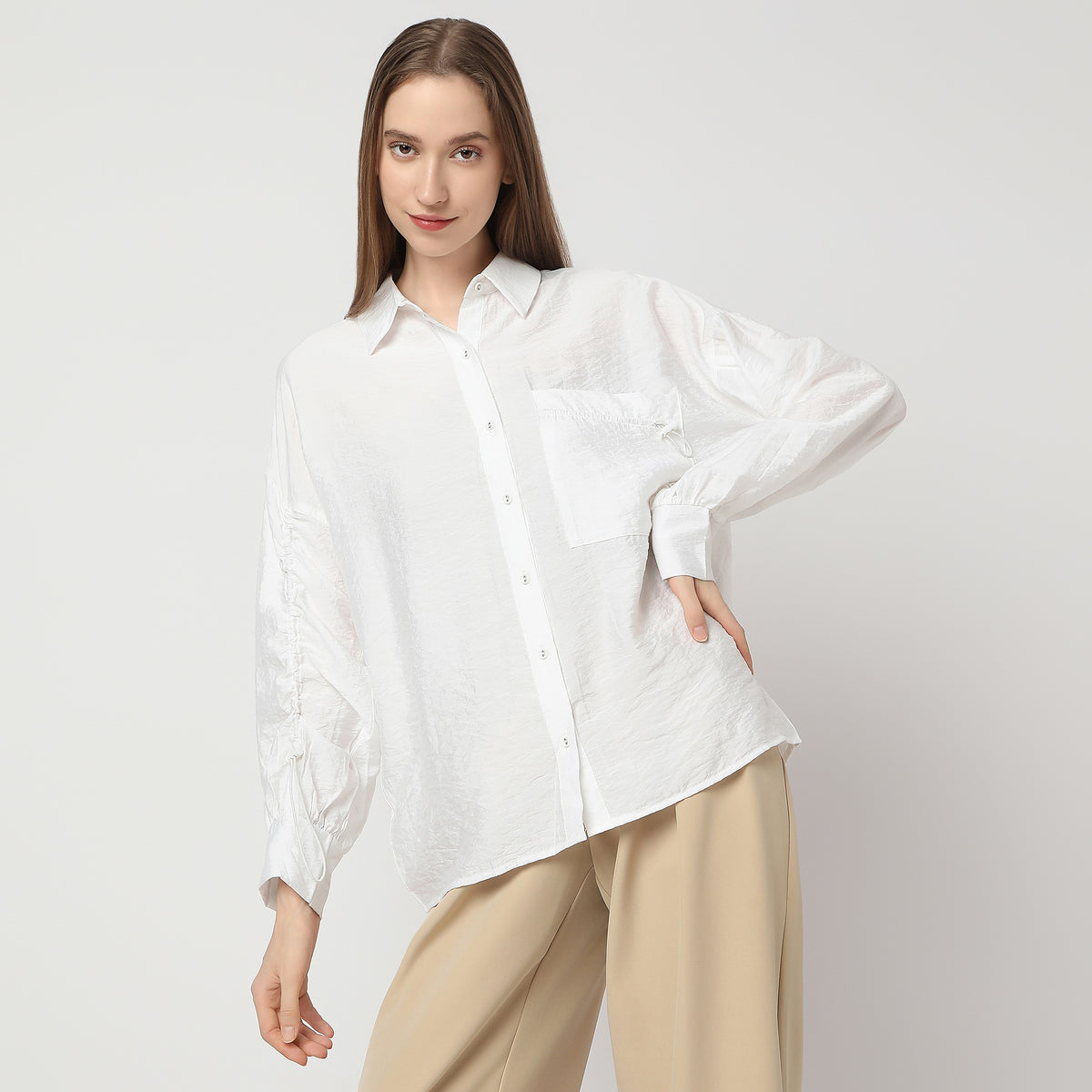 Regular Fit Solid Shirt