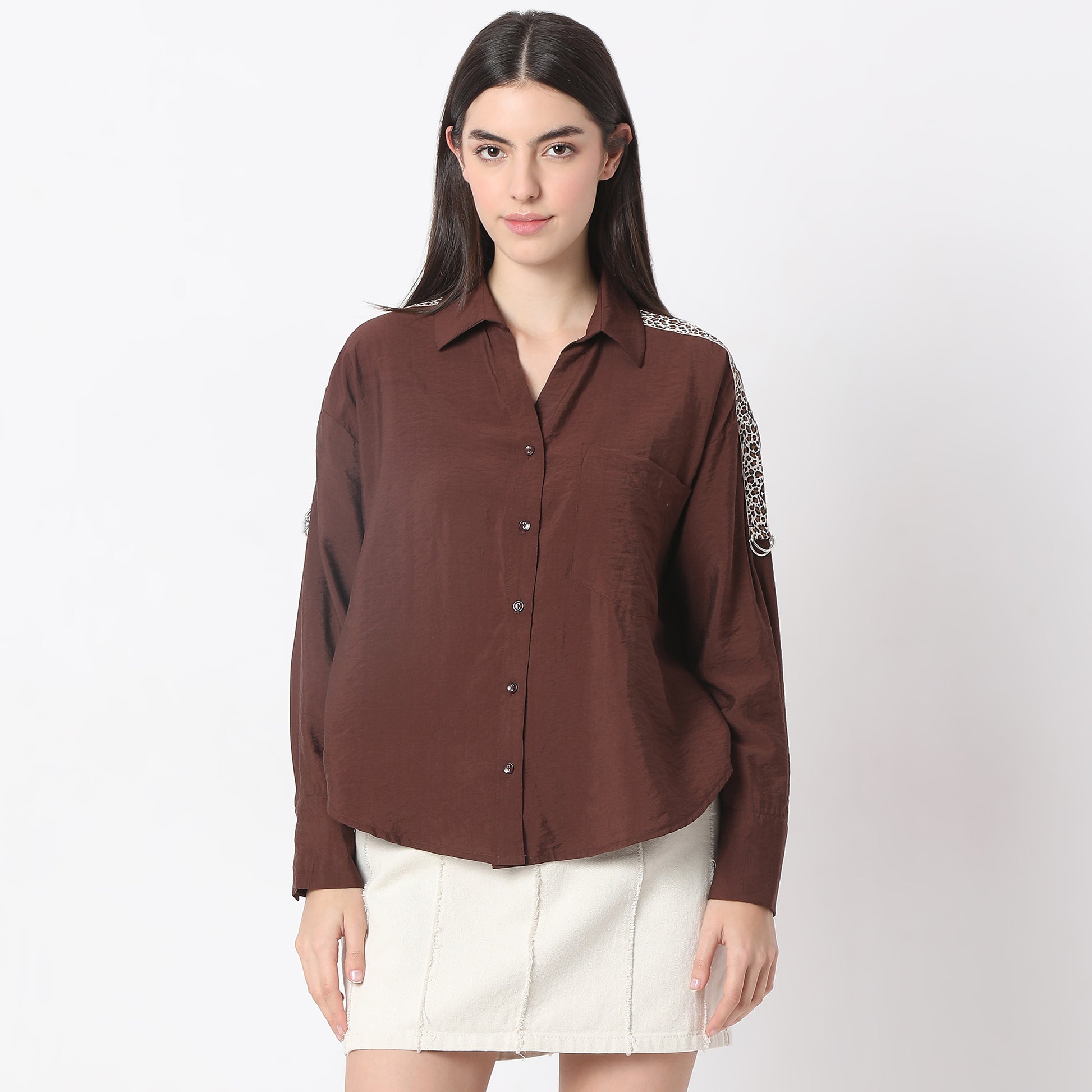 Regular Fit Solid Shirt