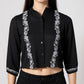 Embroidered Crop Shirt