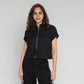 Woven Solid Collar Shirt