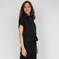 Woven Solid Collar Shirt