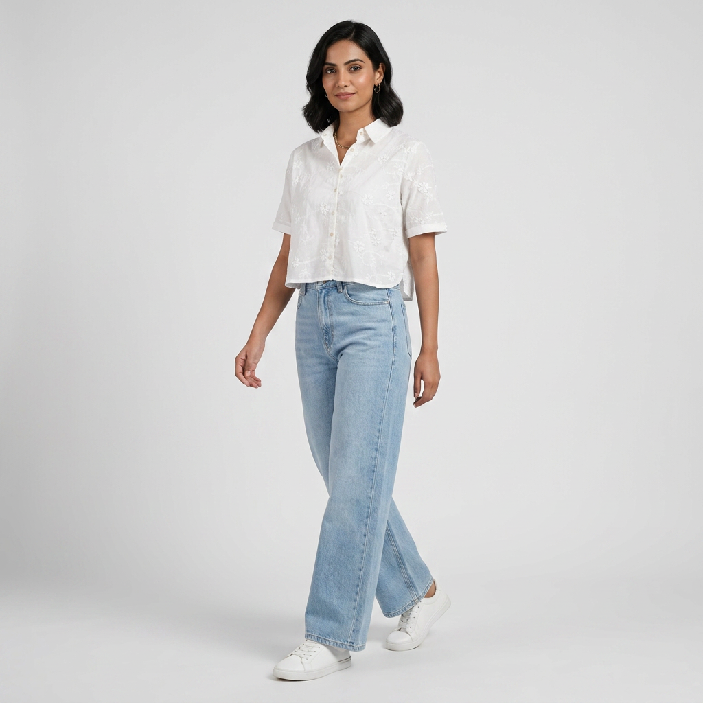 Cotton Embroidered Shirt