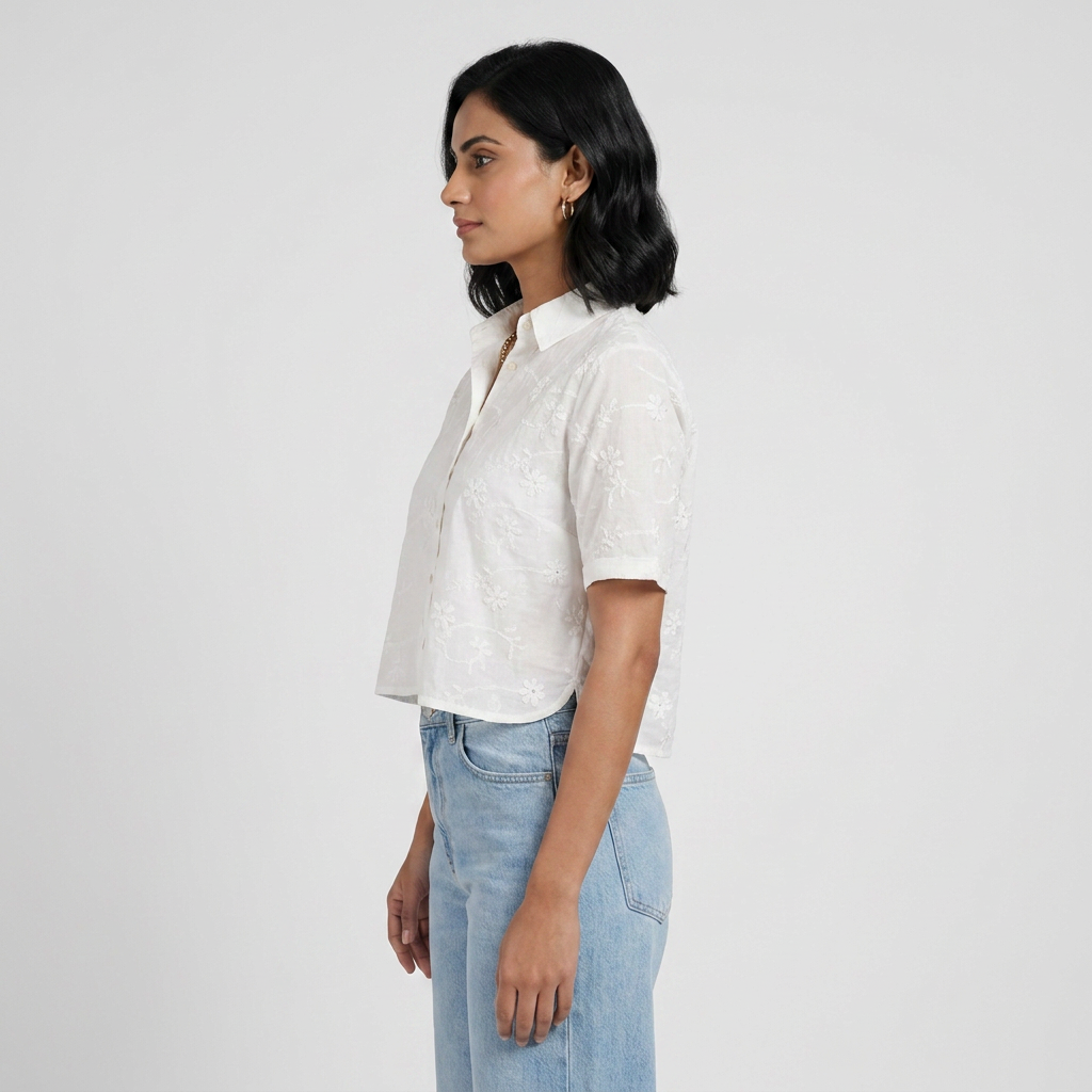 Cotton Embroidered Shirt