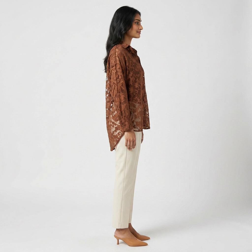 Structured Shirt Collar Shirt