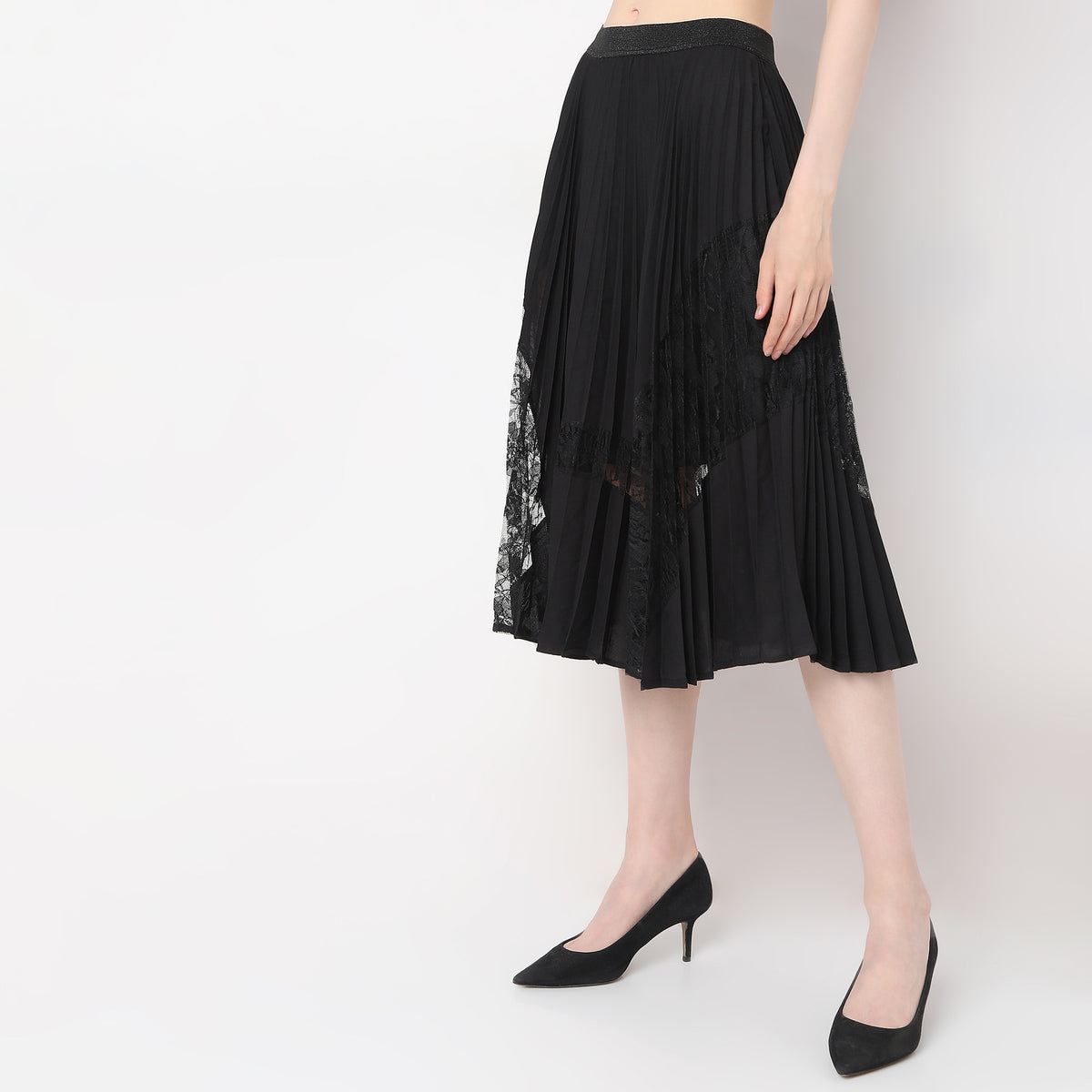 Regular Fit Knee Length Skirts