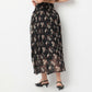 Flare Fit Printed Ankle Length Mid Rise Skirt