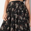 Flare Fit Printed Ankle Length Mid Rise Skirt