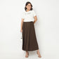 Ankle Length Solid Skirt