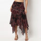 Buy Women Flare Fit Printed Knee Length Mid Rise Skirt  - Style Union