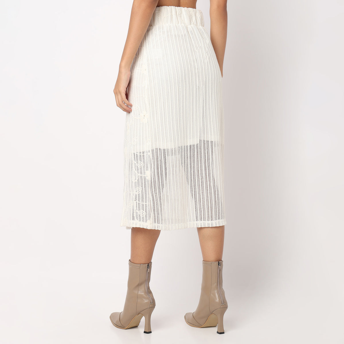 Slim Fit Pencil Skirt