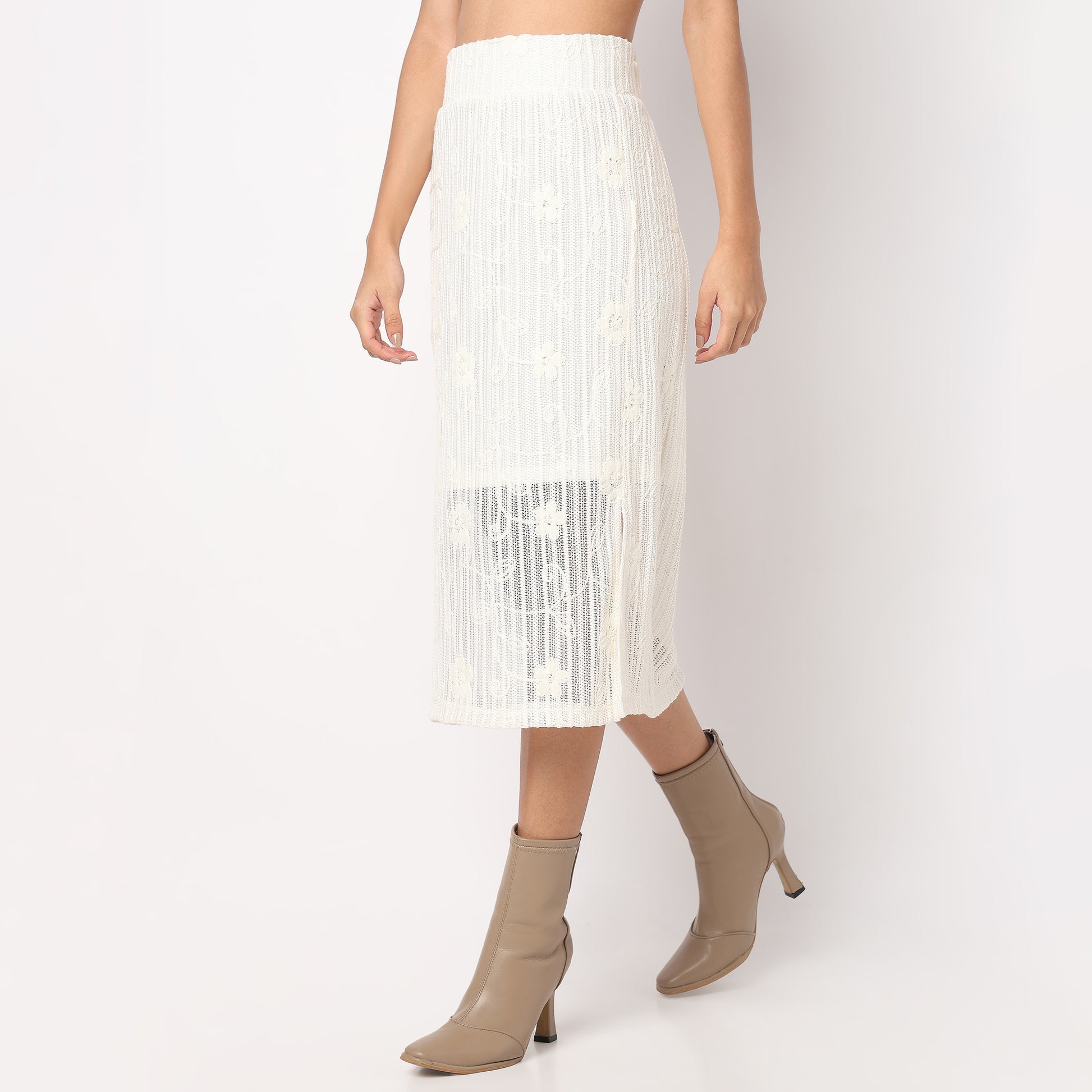 Slim Fit Pencil Skirt