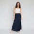 Solid Ankle Length Flare Skirt