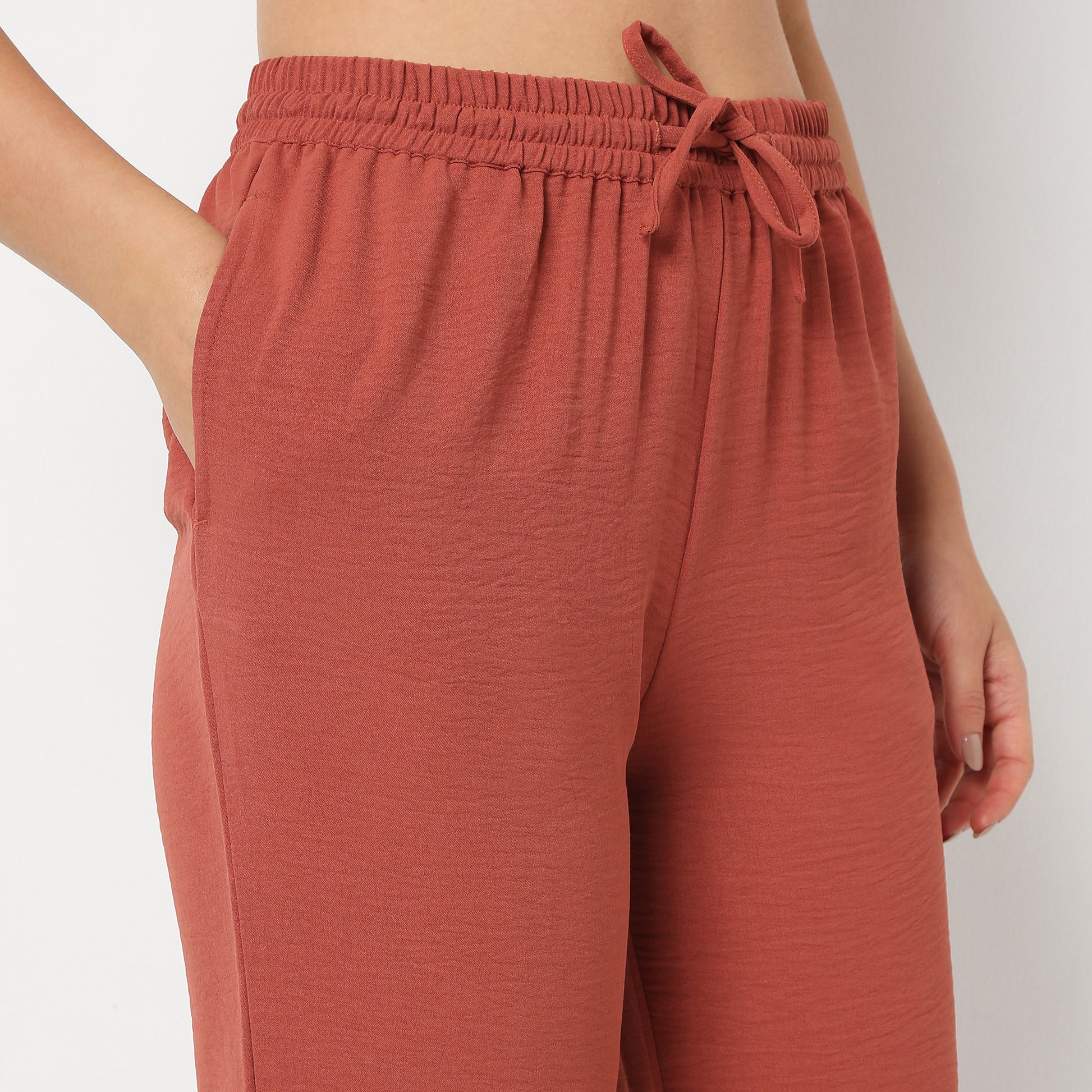 Solid Loungewear Palazzos