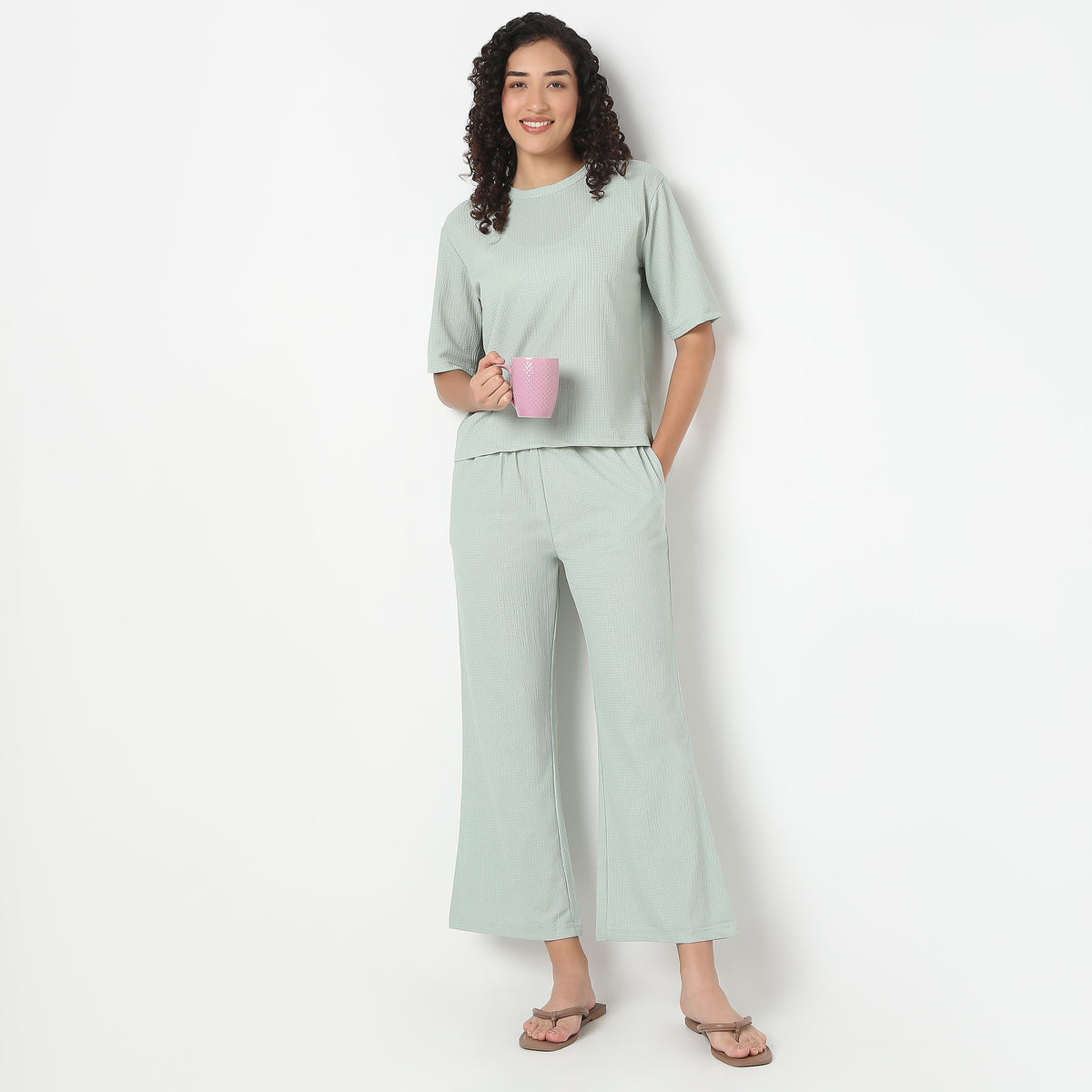 Solid Loungewear Palazzo