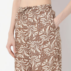 Floral Print Fashion Mid-Rise Palazzos