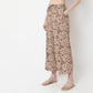 Floral Print Fashion Mid-Rise Palazzos