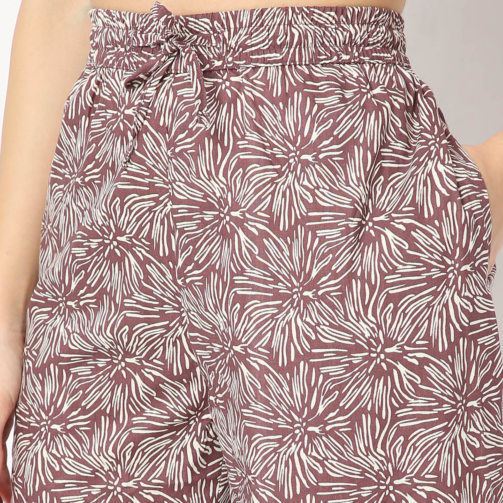 Regular Fit Printed Mid Rise Pyjamas