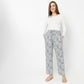 Regular Fit Printed Ankle Length Mid Rise Pyjamas