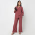Solid Mid Rise Lounge Palazzos