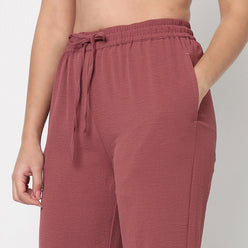 Solid Mid Rise Lounge Palazzos