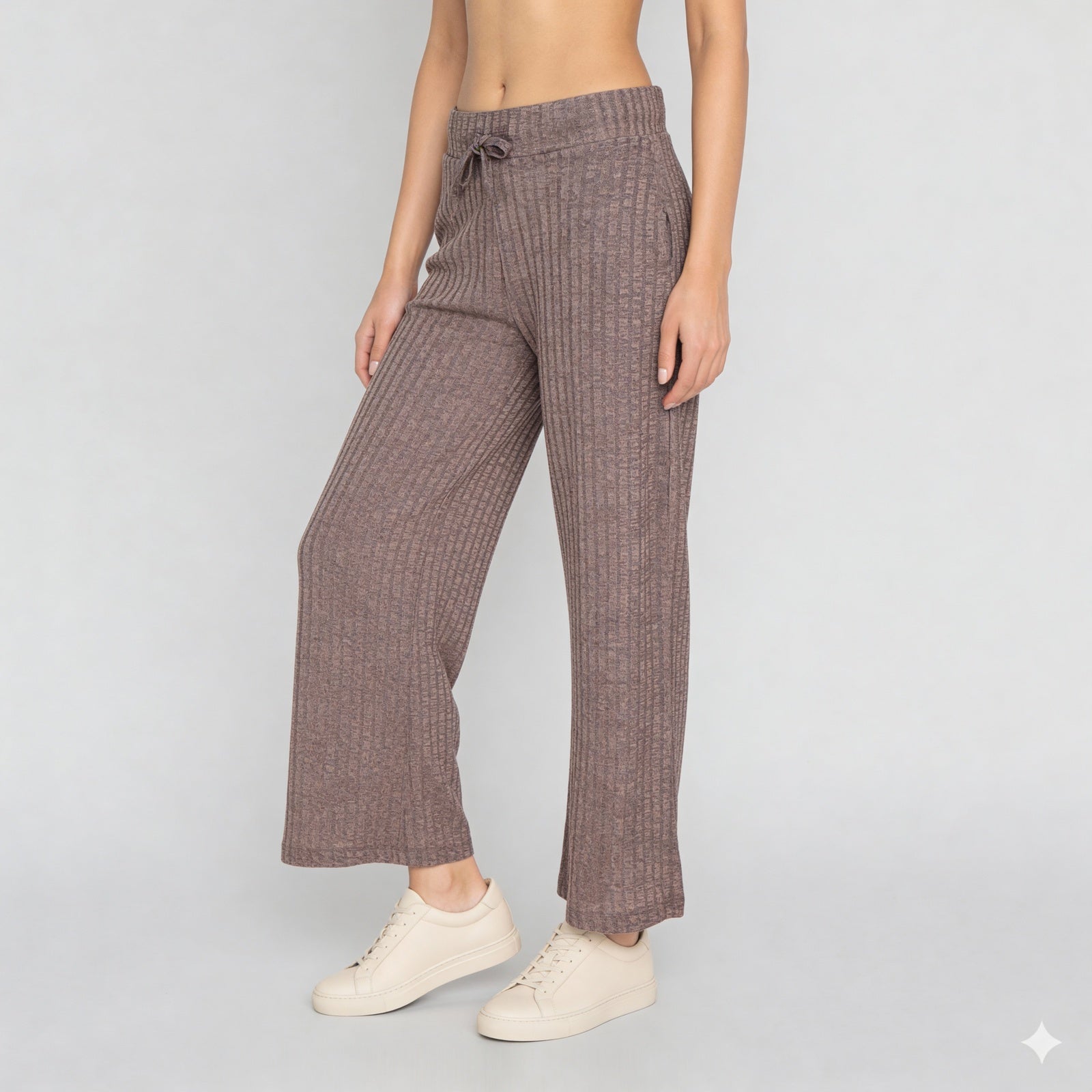 Cotton Ribbed Lounge Palazzo