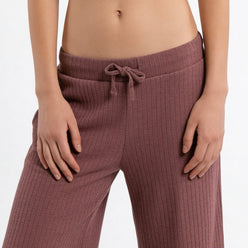 Solid Mid Rise Lounge Palazzos