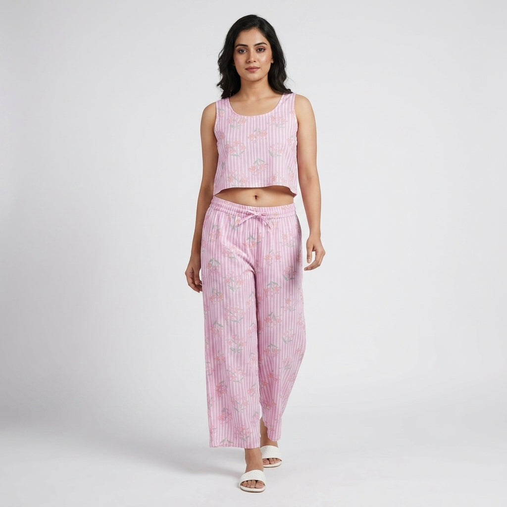 Printed Mid Rise Lounge Pyjama