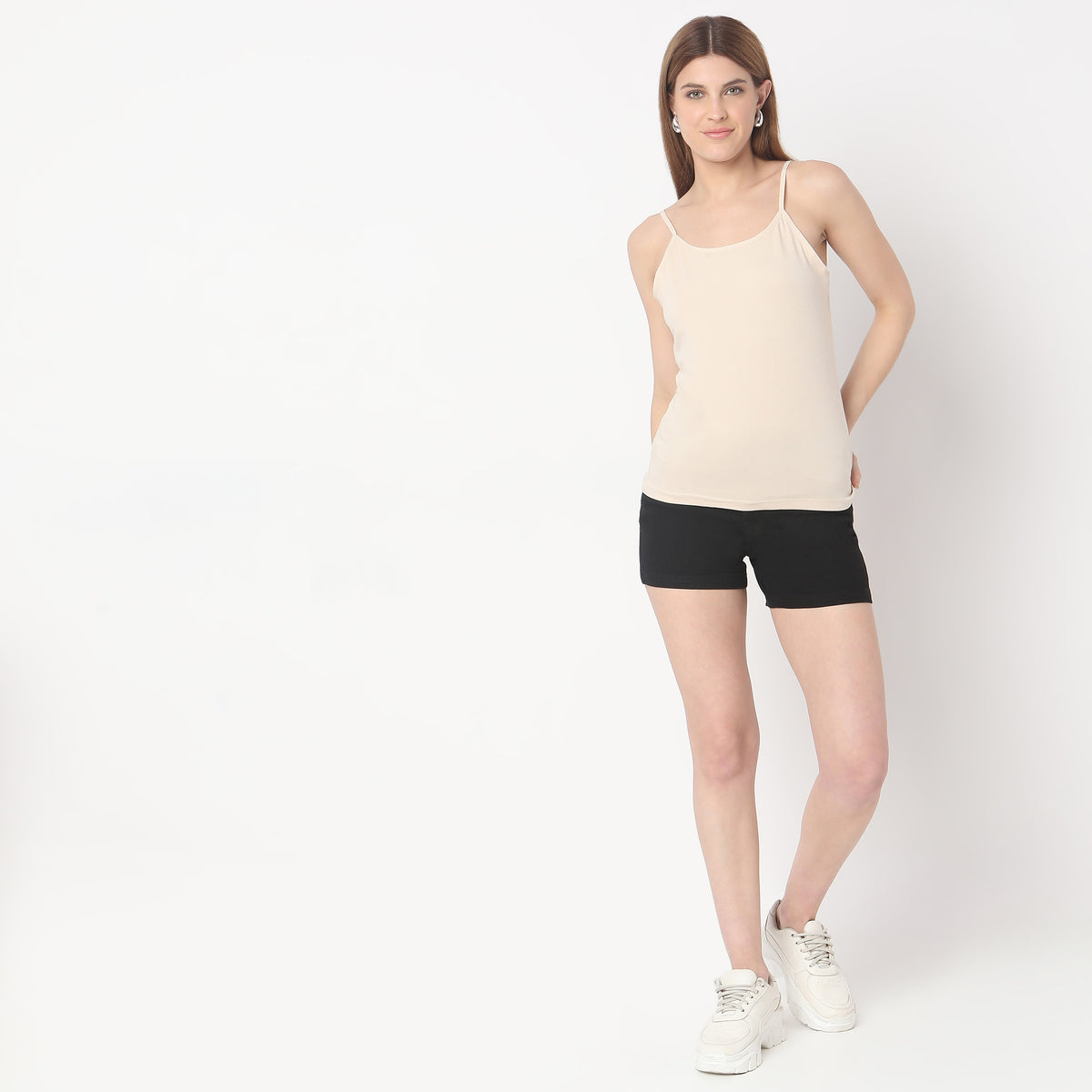 Regular Fit Solid Slip