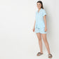 Regular Fit Printed Shirt with Shorts Sleepwear Set