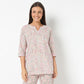 Round Neck Short Length Three-Fourth Sleeve Printed Jaipuri Topwear And With Pyjama Sleepwear Set