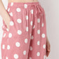 Regular Fit Polka Dot Lapel Collar Shirt with Pyjama Set