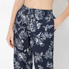 Regular Fit Printed Lapel Collar Shirt with Pyjama Set