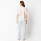 Regular Fit Striped Round Neck Regular Length T-Shirt with Pyjama Set