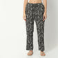 Regular Fit Printed Lapel Collar Regular Length Shirt with Pyjama Sleepwear Set