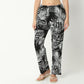 Regular Fit Printed Lapel Collar Regular Length Shirt with Pyjama Sleepwear Set