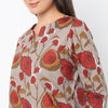 Floral Print Round Neck Kurta with Pyjama Set