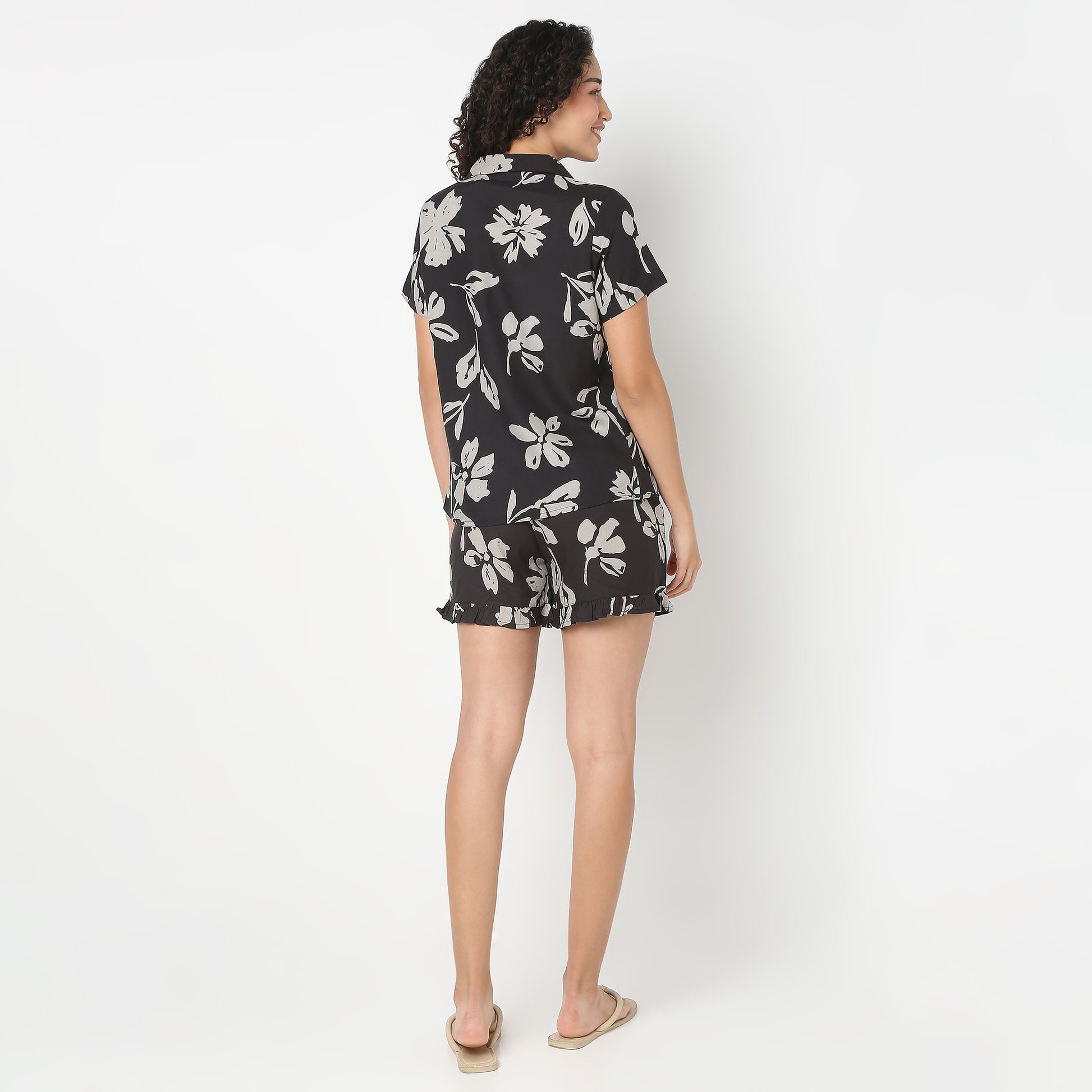 Woven Loungewear Short Set