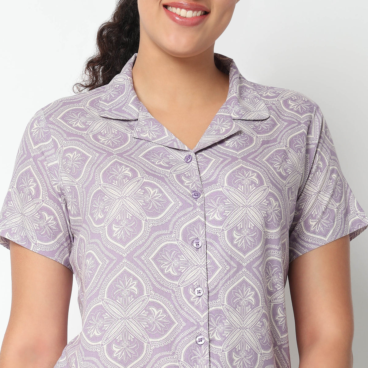 Printed Tunic and Pant Cord Set