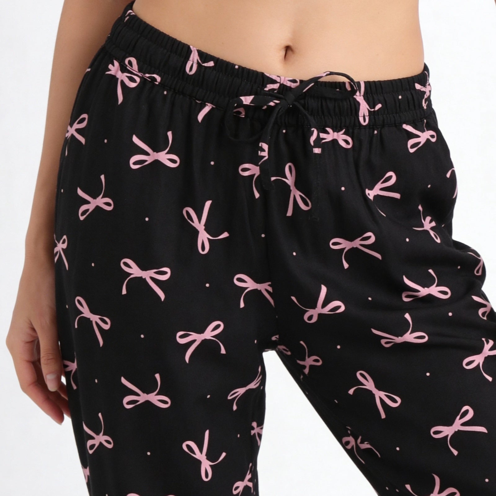 Printed Camp Collar Shirt with Pyjama Set