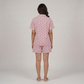Printed Shirt with Shorts Sleepwear Set