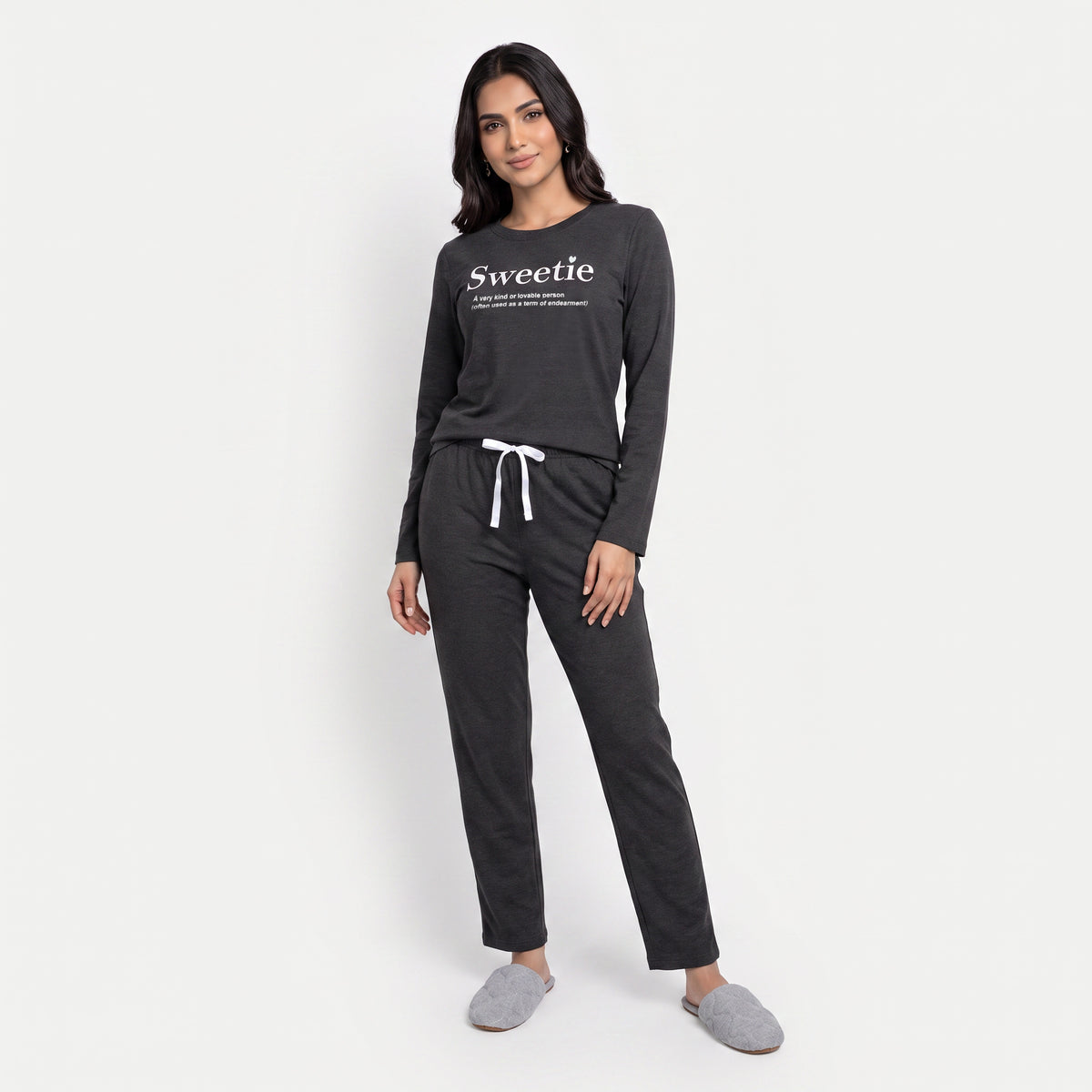 Cotton Printed Top with Pyjama Sleepwear Set