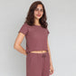 Cotton Printed Short Sleeve Top with Pyjama Sleepwear Set