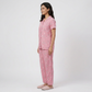 Cotton Printed Shirt with Pyjama Sleepwear Set
