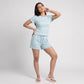 Printed Top with Shorts Sleepwear Set