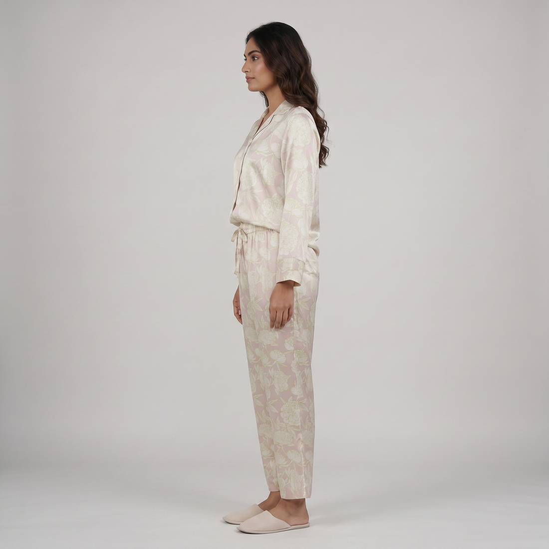 Digital Printed Shirt with Pyjama Sleepwear Set