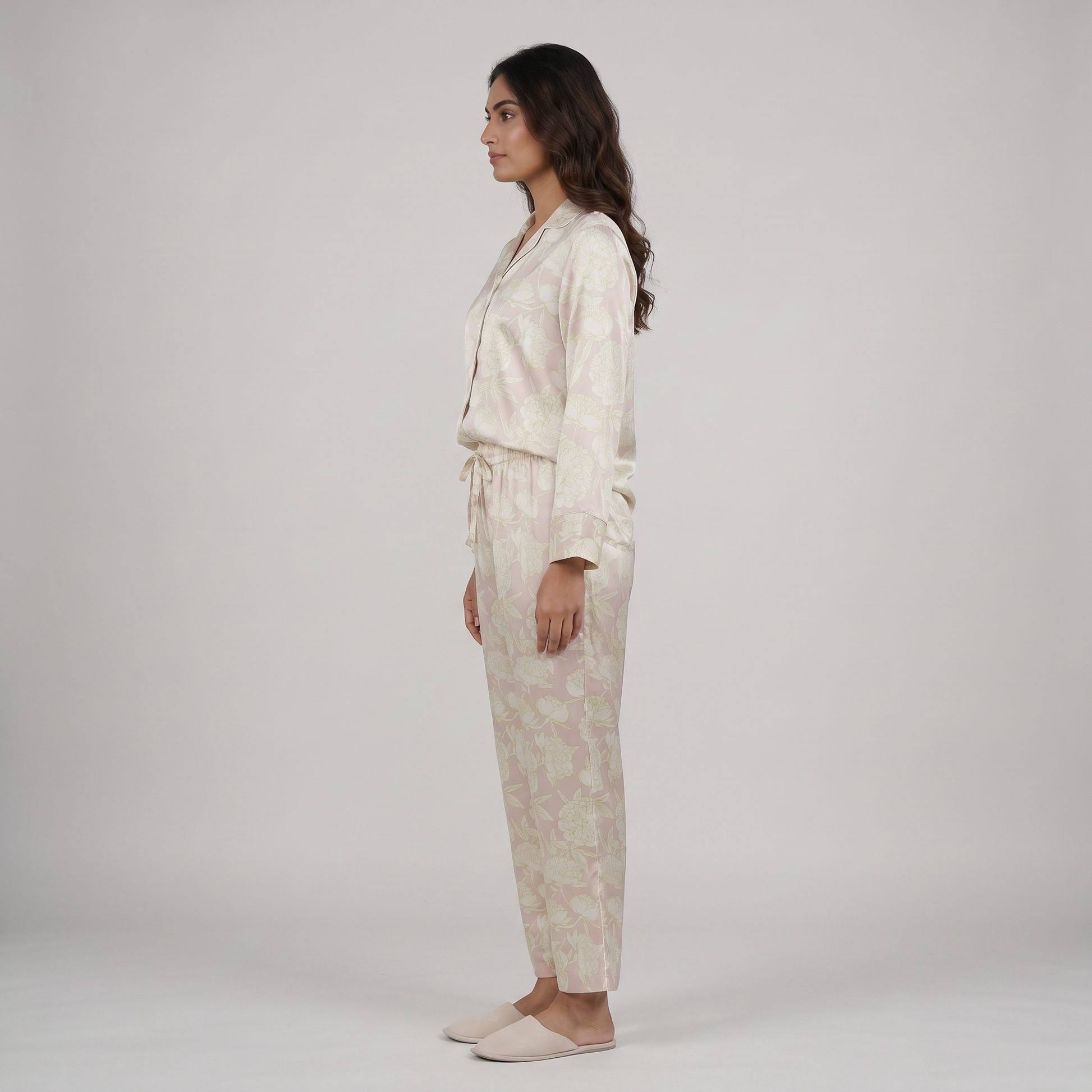 Digital Printed Shirt with Pyjama Sleepwear Set