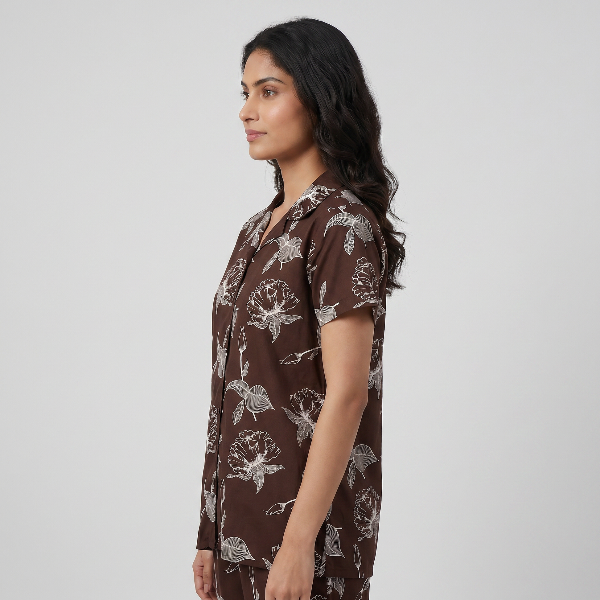 Printed Shirt with Pyjama set