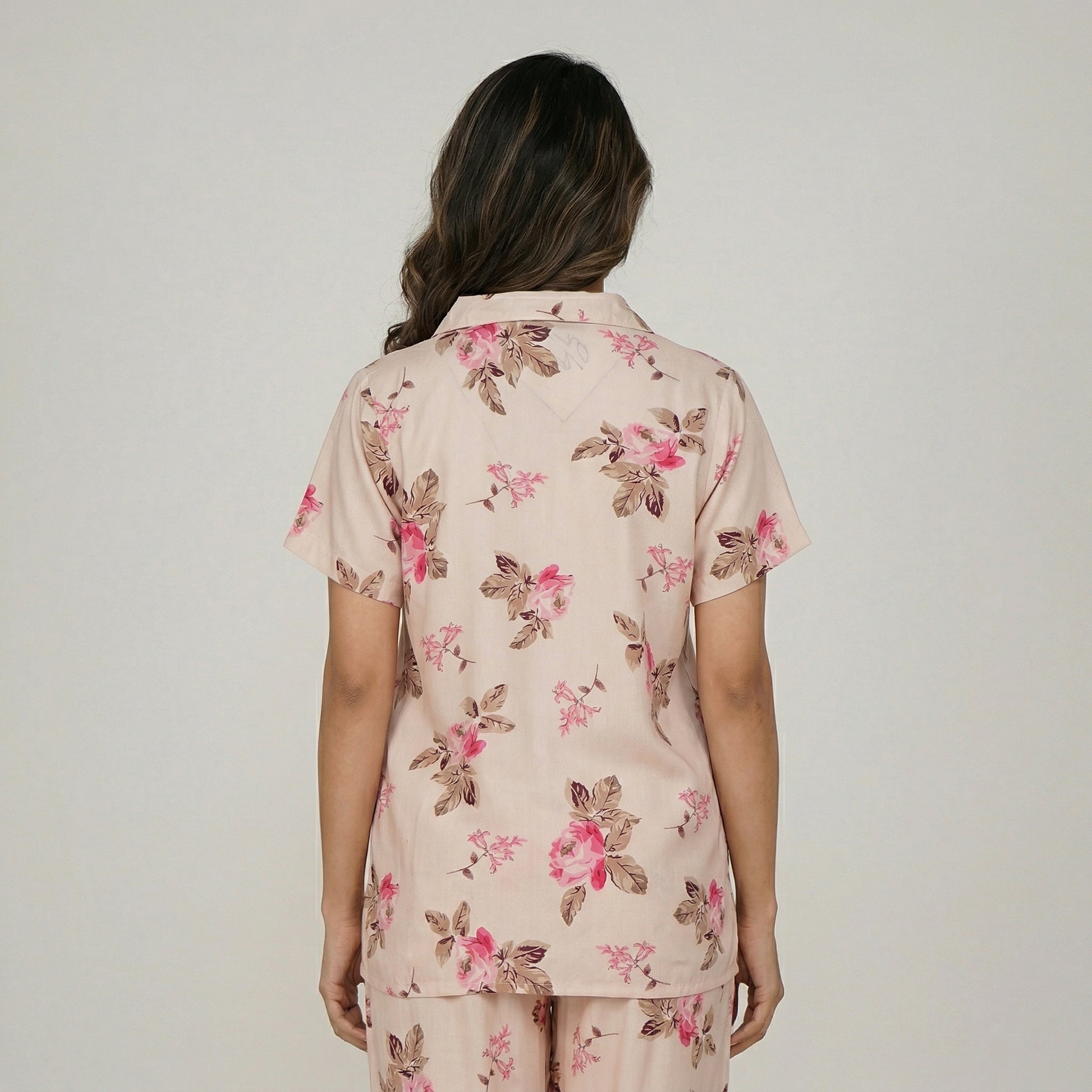 Printed Shirt and Pyjama Sleepwear Set