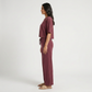 Regular Fit Solid T-Shirt with Pyjama Sleepwear Set